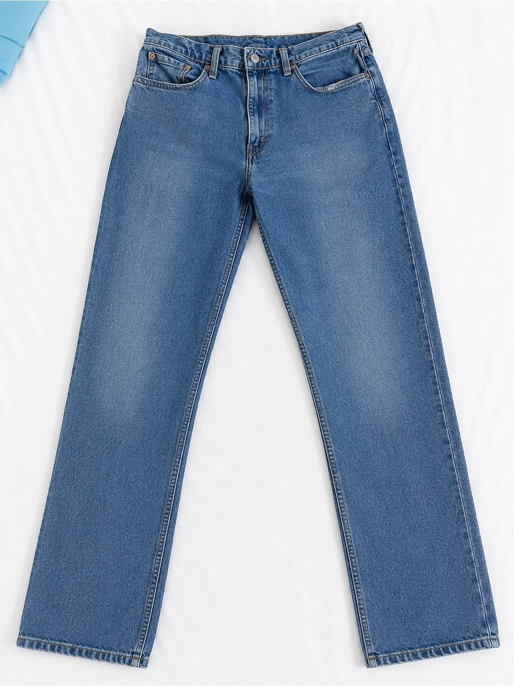 Levi's 514 Straight Fit Jeans Men's 32x32 Light Wash Blue Denim Classic Casual